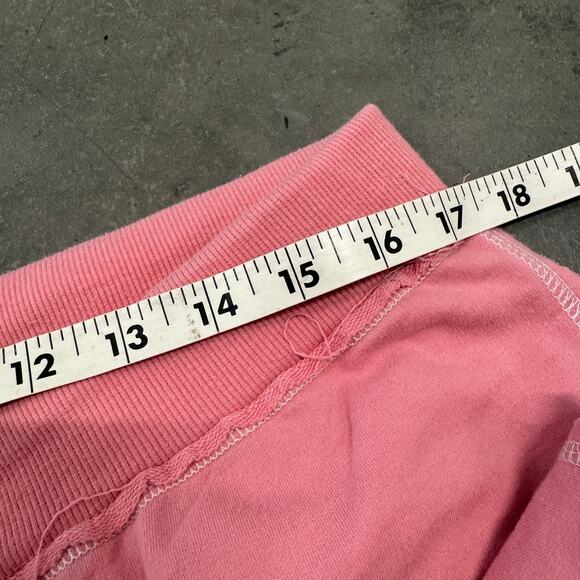 Vintage Y2K Wide Leg Flare Baby Pink Barbiecore Sweatpants Lounge Casual XXL - Picture 7 of 7